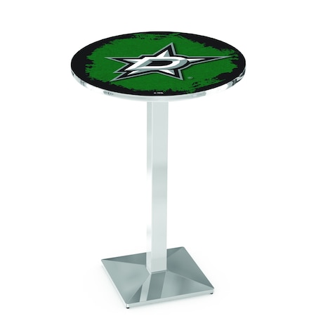 Holland Bar Stool Co 42" Chrome Dallas Stars Pub Table L217C4228DalSta